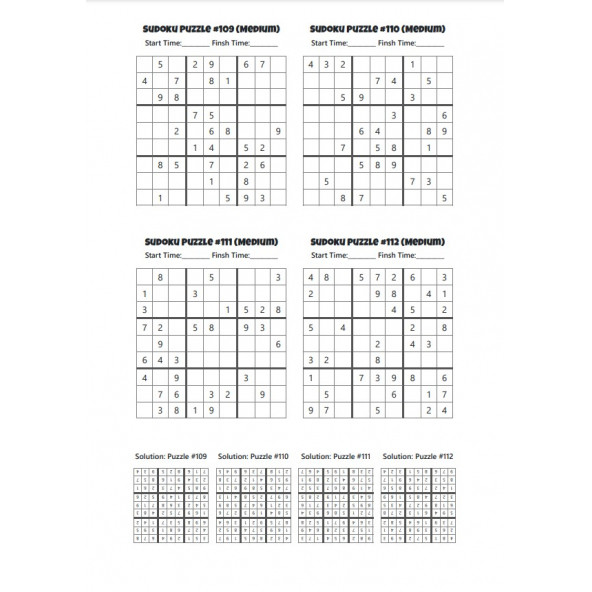 Zamanlayıcı Normal Sudoku Kitap Seti (2 Fasikül Set) - 4