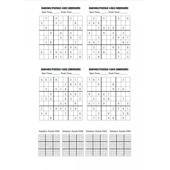 Zamanlayıcı Normal Sudoku Kitap Seti (2 Fasikül Set) - 5