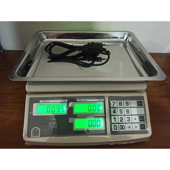 AYTER 30 KG 2025-BAKANLIK ONAYLI MÜHÜRLÜ YENİ TARİHLİ ELEKTRONİK TERAZİ-PAZAR MARKET TARTI - 3