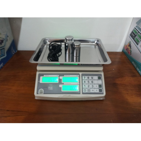 AYTER 30 KG 2025-BAKANLIK ONAYLI MÜHÜRLÜ YENİ TARİHLİ ELEKTRONİK TERAZİ-PAZAR MARKET TARTI - 4