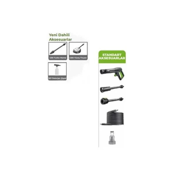 Lutian LT407G 1800 W 150 Bar Basınçlı Yıkama Makinesi - 2