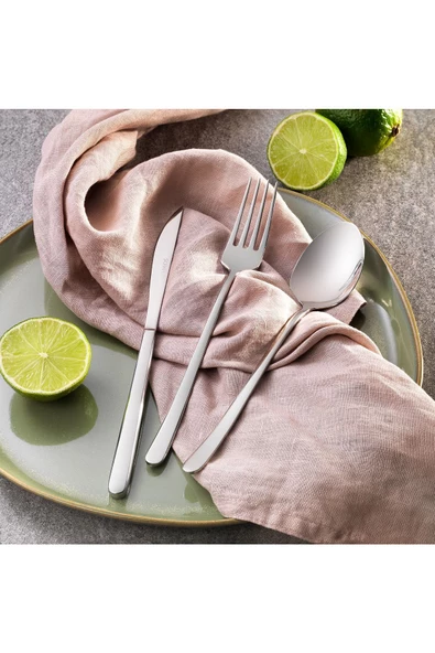 Hamburg Çatal Kaşık Bıçak Takımı-72 Parça-gümüş