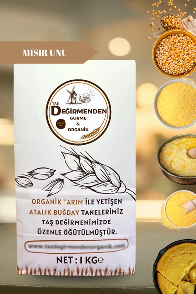 Taş Değirmenden Organik Atalık Mısır Unu - 1 Kilo ürün görseli