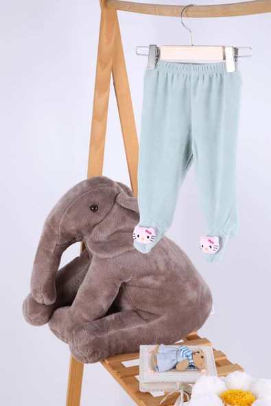 Kadife Oyuncaklı Kız Erkek Bebek Çocuk Pantolon Hello Kitty - 12
