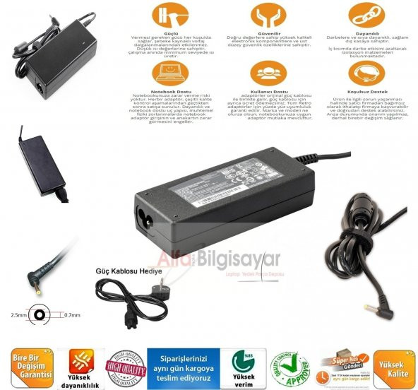CASPER NİRVANA ULTRABOOK CBT  Adaptör, Şarj Cihazı 19v Güçlü Güvenli A+++