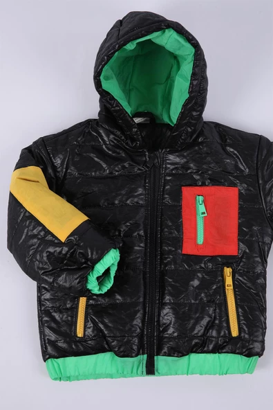 Babyhola Kapüşonlu İçi Peluş Erkek Çocuk Mont 3121 - 2