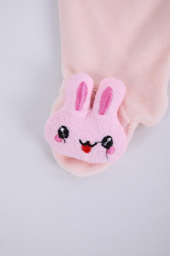 Kadife Oyuncaklı Kız Erkek Bebek Çocuk Pantolon Tavşan - 8
