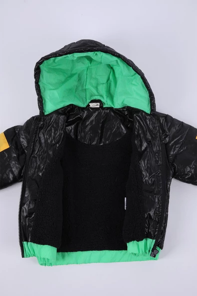 Babyhola Kapüşonlu İçi Peluş Erkek Çocuk Mont 3121 - 4