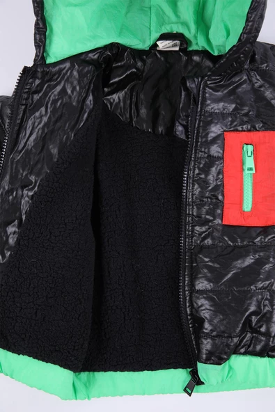 Babyhola Kapüşonlu İçi Peluş Erkek Çocuk Mont 3121 - 6