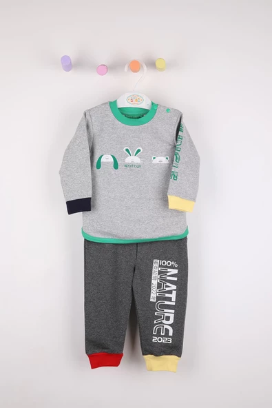 Begisa Kız Erkek Bebek Çocuk Eşofman Takımı 00100 - 7