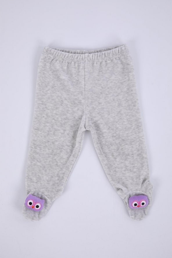 Kadife Oyuncaklı Kız Erkek Bebek Çocuk Pantolon Baykuş - 2