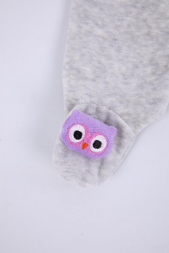 Kadife Oyuncaklı Kız Erkek Bebek Çocuk Pantolon Baykuş - 3