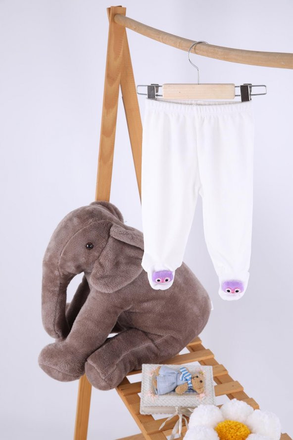 Kadife Oyuncaklı Kız Erkek Bebek Çocuk Pantolon Baykuş - 4