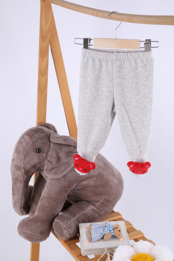 Kadife Oyuncaklı Kız Erkek Bebek Çocuk Pantolon Kedicik - 9