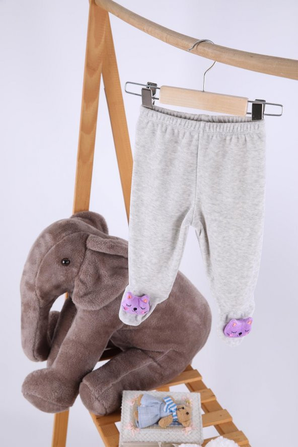 Kadife Oyuncaklı Kız Erkek Bebek Çocuk Pantolon Kedicik - 12