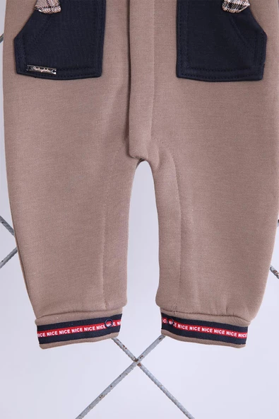 Babyhola Kız Erkek Çıtçıtlı Kapüşonlu Şardonlu Kışlık Tulum 12644 - 10