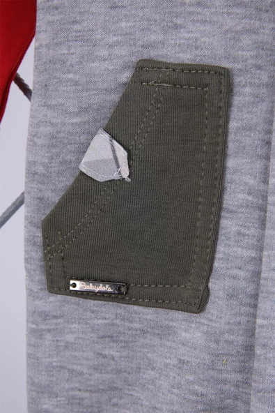 Babyhola Kız Erkek Çıtçıtlı Kapüşonlu Şardonlu Kışlık Tulum 12644 - 4