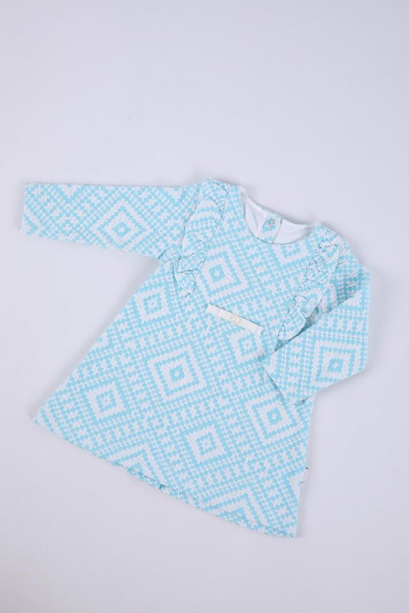 Babyhola Kız Bebek Çocuk Uzun Kollu Elbise Mevsimlik Baharlık 229149 - 6