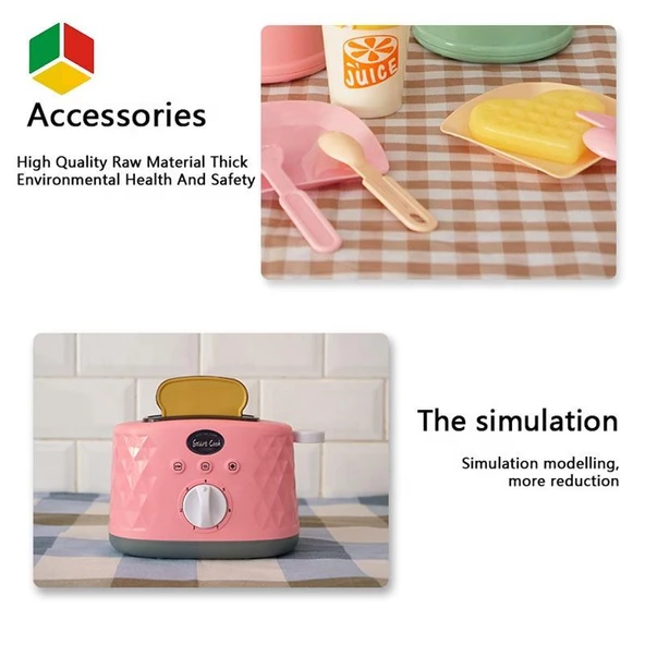 Birlik Oyuncak Tost Makinesi LD665A-LD665B,Çocuklar İçin Oyuncak Tost Makinesi - 5