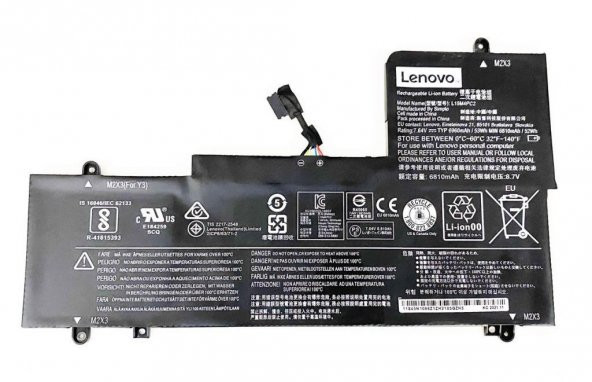 Lenovo Yoga 710-14ISK 80TY, 710-14IKB L15L4PC2 L15M4PC2 Batarya - 1