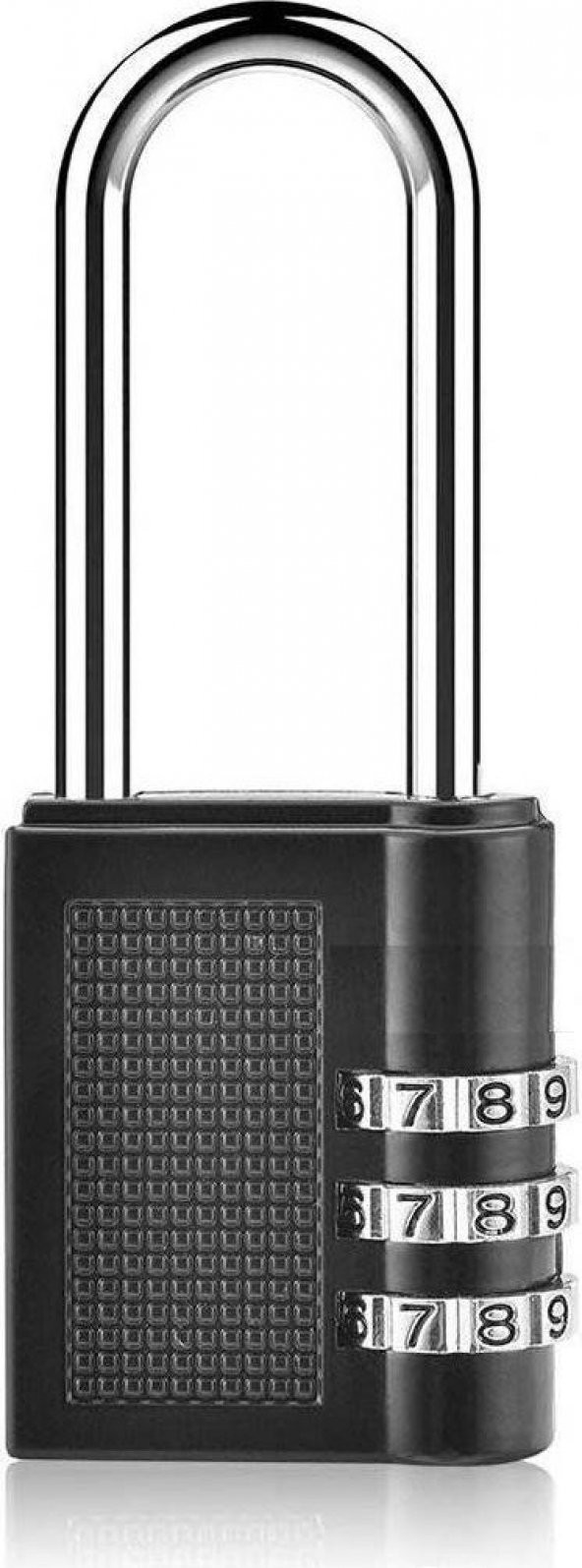 Siyah Şifreli Asma Kilit Uzun Dolap Kilit Çekmece Çanta Kilidi Asker Okul Kilit  Yurt Kilit - 3