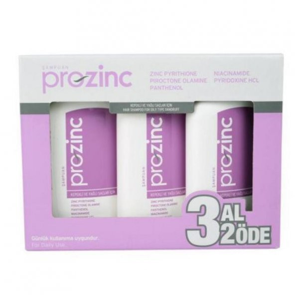Prozinc Kepekli Ve Yağlı Saçlar İçin Şampuan 3 Al 2 Öde