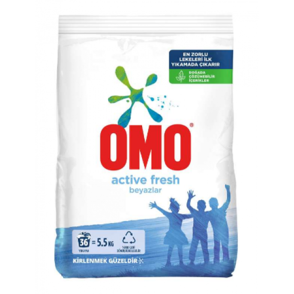 Omo Active Fresh 36 Yıkama 5.5 kg Toz Deterjan