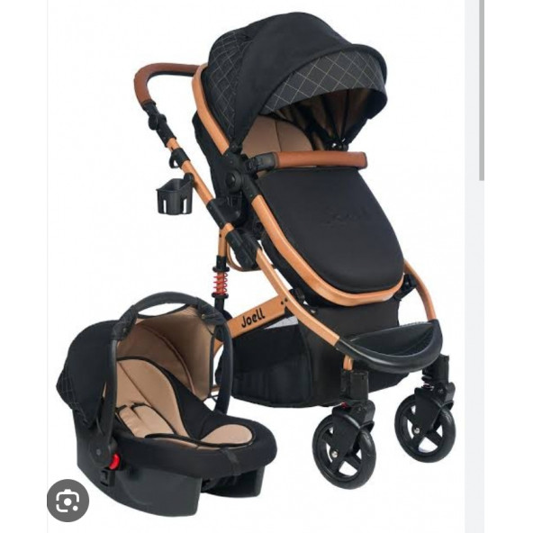 Joell 1712 Truva Travel Sistem Bebek Arabası, Altın/Kahve
