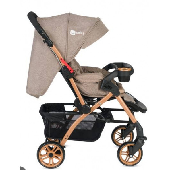 4 Baby AB350 Active Plus Gold Çift Yönlü Bebek Arabası