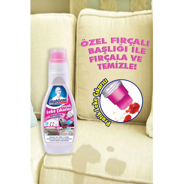 %100 Yerli Highgenic Fırçalı Leke Çıkarıcı 200 ml - 3 Adet (KAMPANYA) - 2
