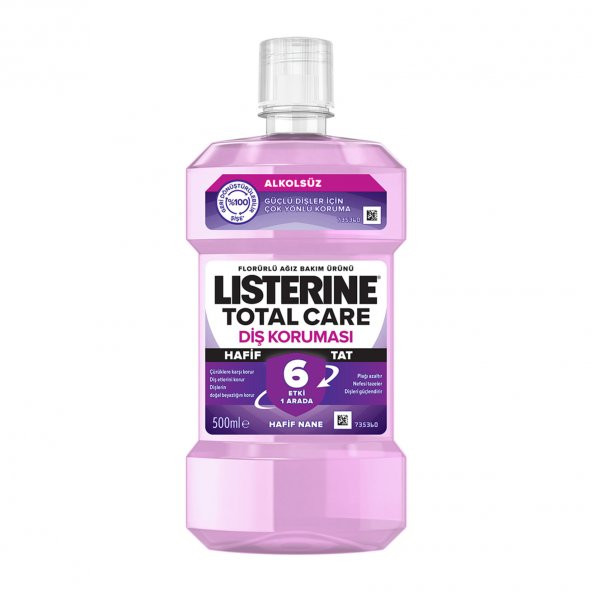 Listerine Diş Koruması Hafif Tat Alkolsüz Ağız Bakım Suyu 500x3 1500 Ml