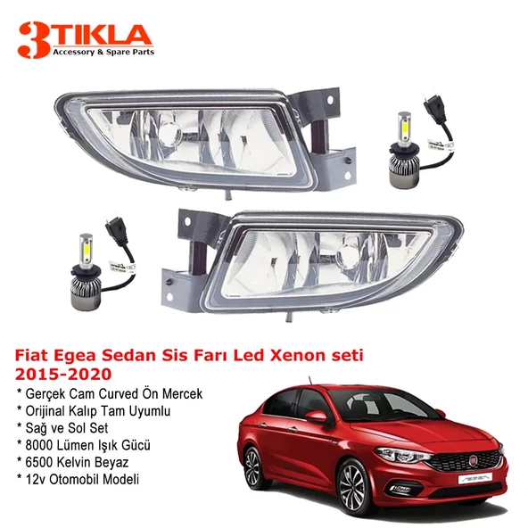 Fiat Egea Sedan 2020 Sis Farı Takımı Led Xenon Set