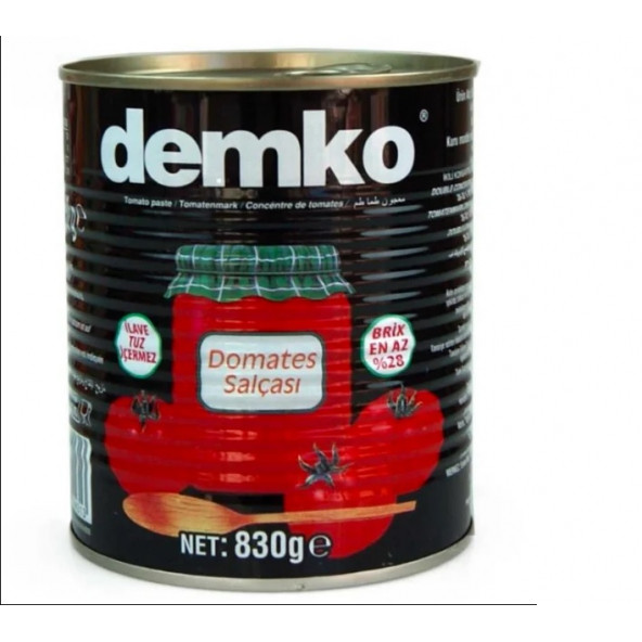 Demko Domates Salçası Teneke 830 G x 10 Adet