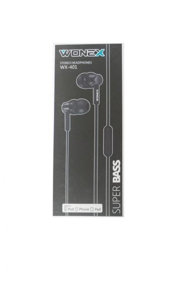 Wx-401 Stereo Cep Telefonu Earphones Kablolu Kulaklık