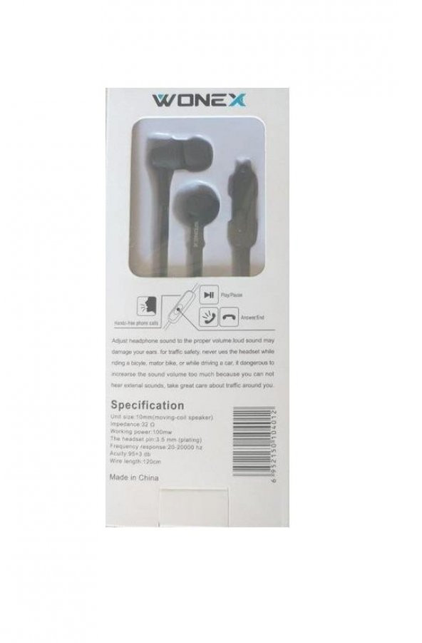 Wx-401 Stereo Cep Telefonu Earphones Kablolu Kulaklık - 2