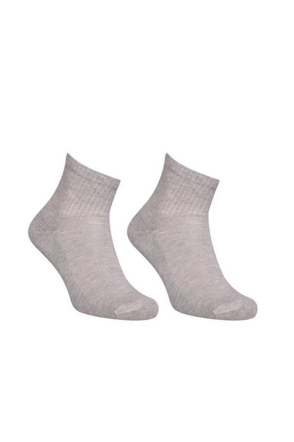 Kadın Havlu Soket Çorap 50500  Gri