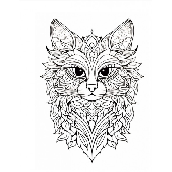 Kedi Mandala Boyama Kitabı (Kedigiller Familyası) - 4