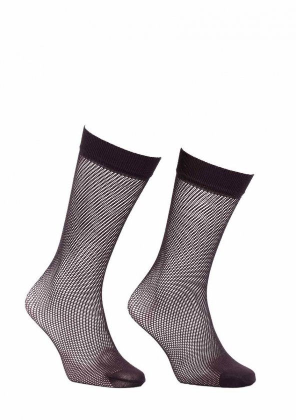 İtaliana File Dizaltı Çorap Renk Seçenekli 1026  Kahverengi