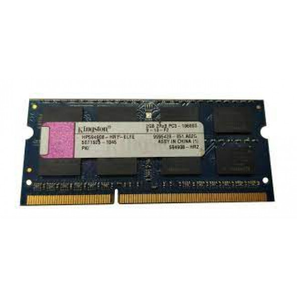 HP594908-HR1-ELFE Kingston 2GB PC3-10600 DDR3-1333MHz CL9 204-Pin DDR3 NOTEBOOK RAM SK