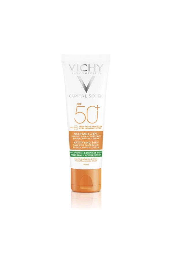 VICHY Capital Soleil Yuksek Koruma Parlama Karşıtı Güneş Kremi Spf 50+ 50 Ml