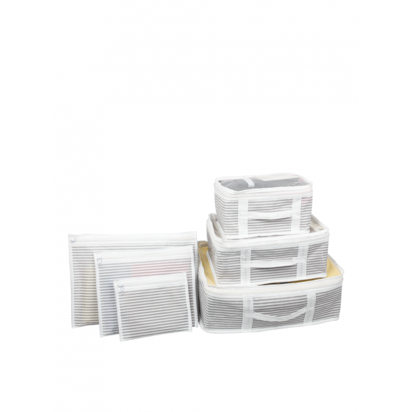 Bavul İçi Organizer Seti - Yatak Odası Organizer Set - Makyaj Organizer Mini Hurçlar (6 Parça) - Resim 2