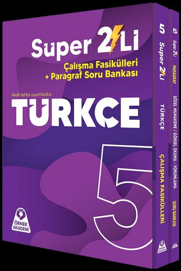 5. Sınıf Süper İkili Türkçe Seti Örnek Akademi