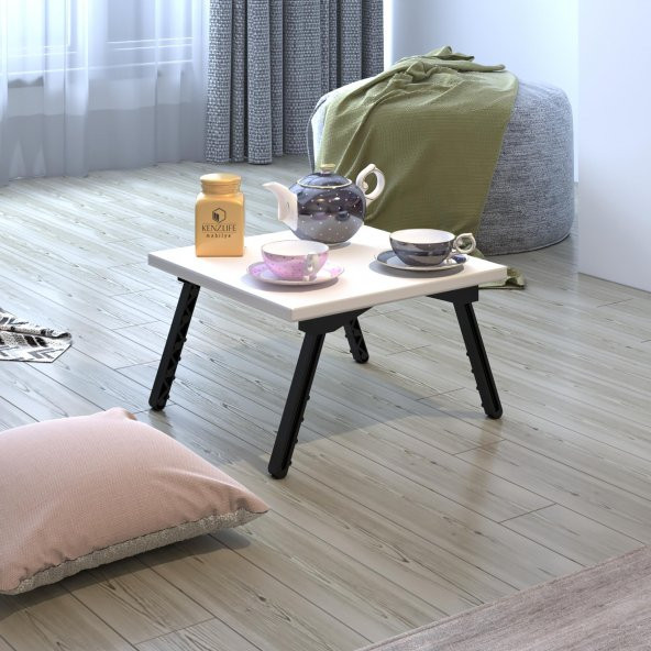 Kenzlife laptop dizüstü bilgisayar sehpası tankutay byz 20*39*39 yemek sofra siyah ayak - 2
