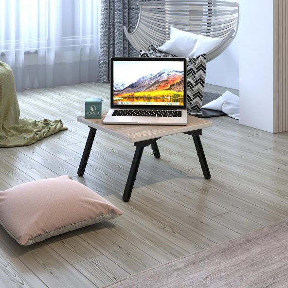 Kenzlife laptop dizüstü bilgisayar sehpası tankutay crd 20*39*39 yemek sofra siyah ayak ürün görseli 1