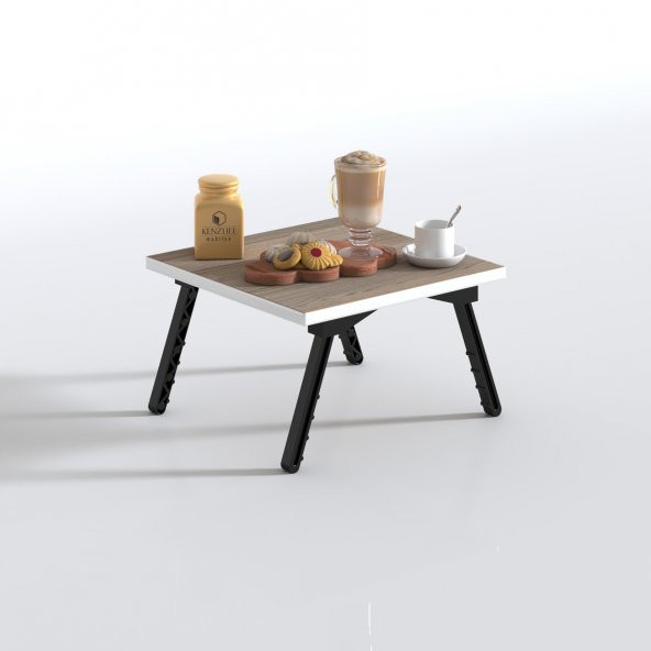 Kenzlife laptop dizüstü bilgisayar sehpası tankutay crd 20*39*39 yemek sofra siyah ayak - Resim 4