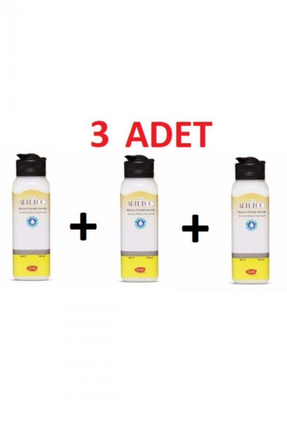 Artdeco Su Bazlı Ekstra Parlak Vernik 3 Adet(3 X 140ml)