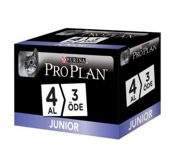 Pro Plan Junior Tavuklu Yavru Kedi Konserve 85gr 4 Al 3 Öde