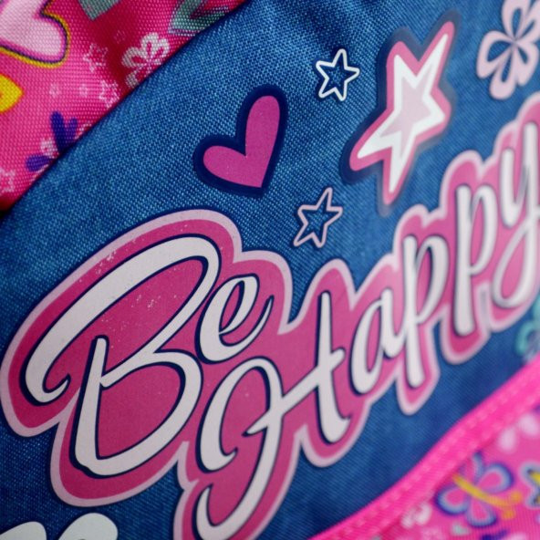 Muggle 2 Bölmeli Be Happy Anaokulu Çantası Pembe MU-7488 - 6