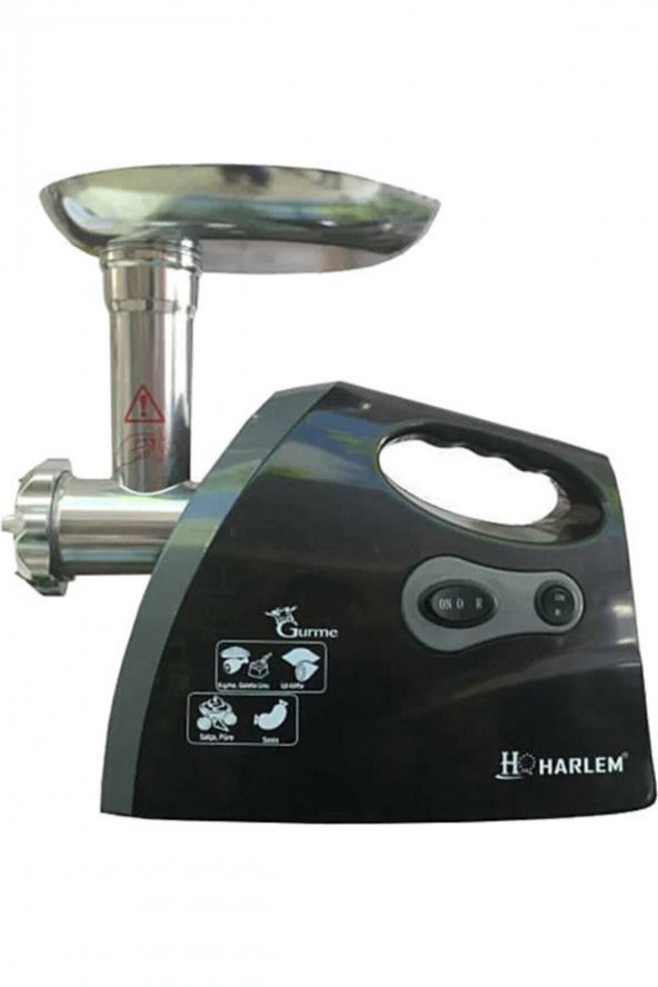 Harlem Gurme Siyah Elektrikli Et Kıyma Makinesi 2200W (4198)