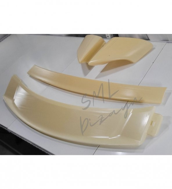 Honda Civic Fd6 Bagaj Üstü 4 Parça Yüksek Spoiler / Spoyler - 5